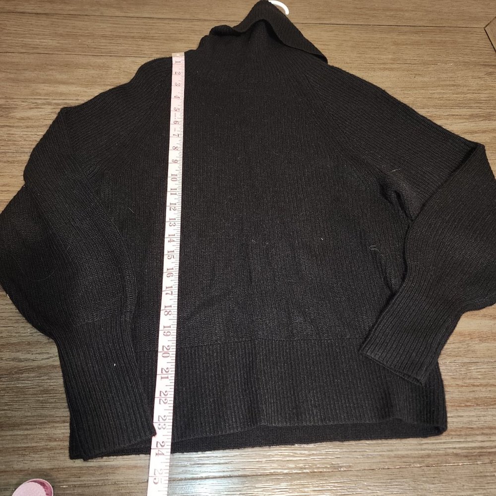 Quince Baby Alpaca-Wool Turtleneck NWT Black XS - Picture 2 of 8